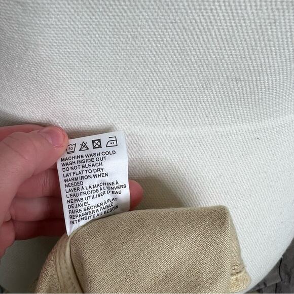 Sandrine Rose x Free People Empire Utility Jacket Linen Oversized Pockets M NEW - Picture 9 of 11